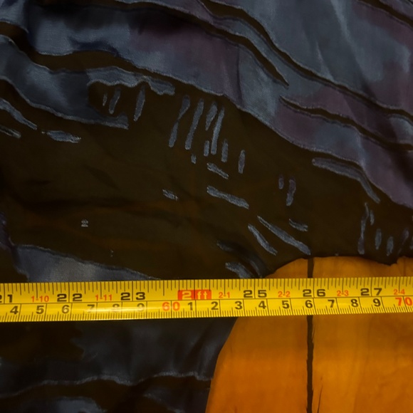 Chicos-Art to Wear Blue Silk Blend Burnout Open Cardigan/Kimono Sz 2 (Large) - Picture 10 of 10